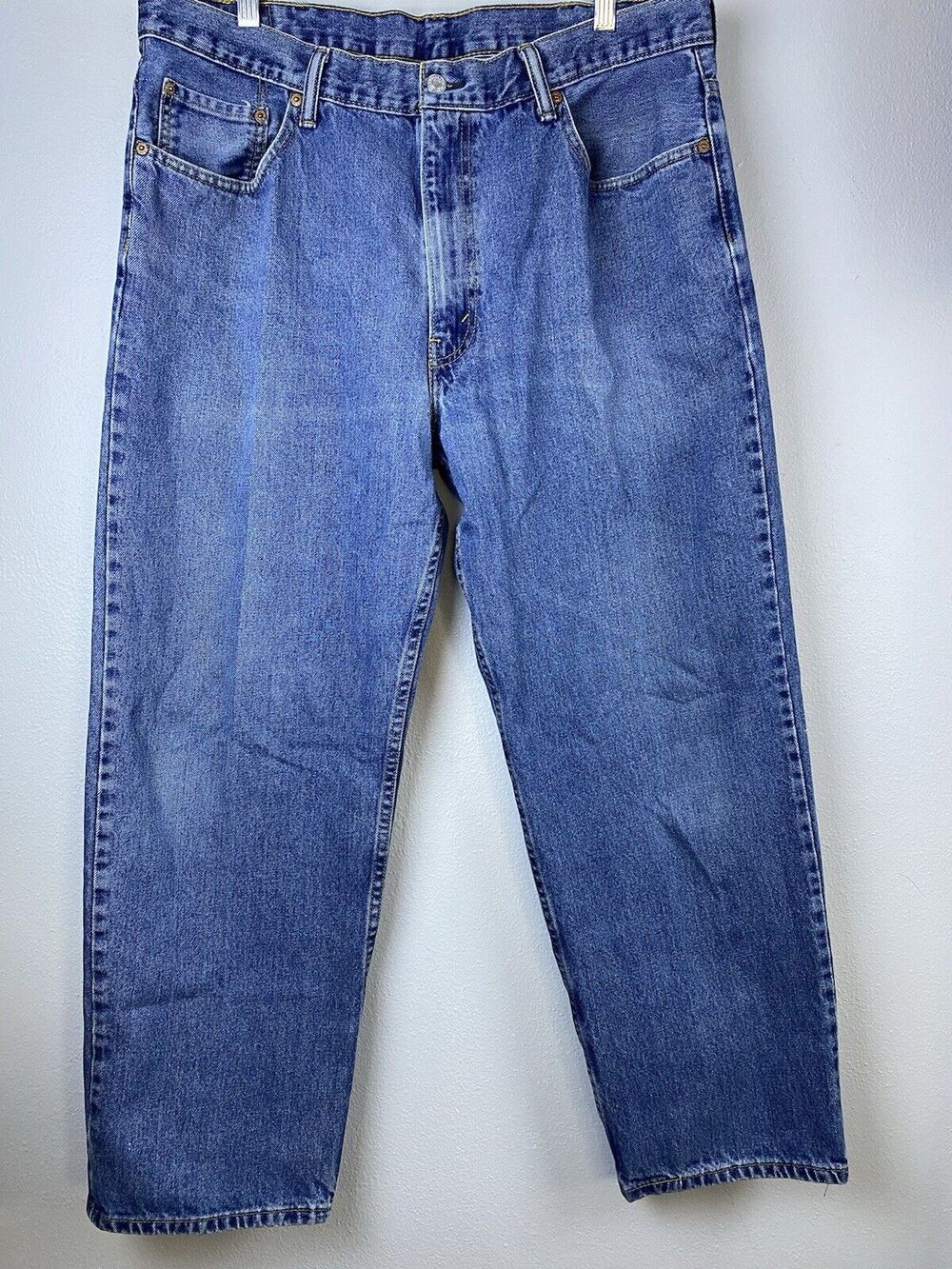 Mens Levis Sz 40 X 30 5 Pkt Straight 550 100% Cotton Medium Wash Denim Jeans